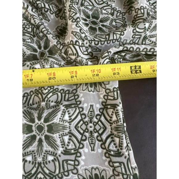 Dr2 Bohemian Paisley Tunic Top With Tassel Tie Neckline & Elastic Cuffs size xl - Picture 11 of 12